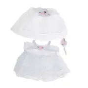 Teddy Bear Bride Doll clothes, Build a Bear outfit, wedding doll outfit