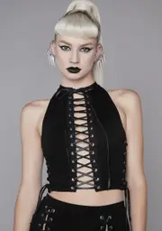 [Widow] Glitch In The Matrix Crop Top