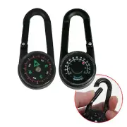 3-in-1 Mini Compass Carabiner Keyring with Thermometer for Outdoor Adventures