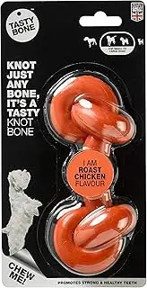 Tasty Bone Nylon Knotted Dog Chew Toy Roast Chicken Large