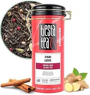 Tiesta Tea - Chai Love | Loose Leaf | Spiced Chai Black Tea | Premium Blend | High Caffeinated | Make Hot or Iced & Brews Up to 50 Cups | 4 Ounce Refillable Tin