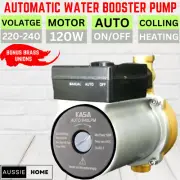 Hot/Cold Water Circulation AUTOMATIC BOOSTER PUMP 120W 240V Auto ON/OFF 40L/min