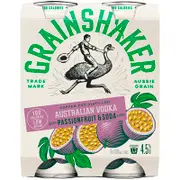 Grainshaker Vodka Passionfruit & Soda Can 330ml