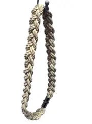 PAIR 2 pieces Natural Cotton Curtain Tie Backs with Rope Plaited Weave - Jute 80cm
