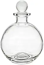 Nakpunar Spherical Clear Glass Bottle with Glass Bottle Stopper