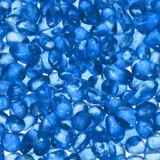 Glass Stones 453g/1 lbs Glass Pebbles Marbles Beads Gem Stone(5-9 MM Ocean Blue)