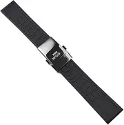 [SKXMOD] 22 24mm Soft Waterproof Balck Rubber Watchband For Breitling Watch Strap Tape Silicone Wrist Bracelet Deployment Clasp