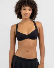 [Kaiami] Kaiami Women's Nia Underwire Bikini Top in Black Size 10 10 Black