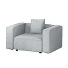 Artiss Sofa Lounge Set 1 Seater Modular Chaise Chair Suite Couch Fabric Grey