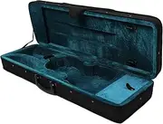 4/4 Full Size Violin Hard Case, Oxford Cloth Shell & Foam Liner Rectangle Lightweight Violin Box with Shoulder Strap for Violinist Gift, Violin Case for Violin Bow, Stem Organizer
