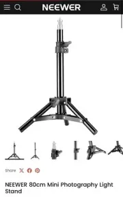 Neewer Mini Aluminum Photography Back Light Stand for Reflectors/Lights
