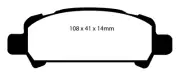 EBC DP31293C Disc Brake Pad Set FITS 02 06 subaru baja 2 5 redstuff rear brake p (for: Subaru)