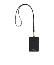 CHLOÉ ICONIC PASS HOLDER IN GRAINED LEATHER One size black