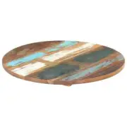 NNEVL Round Table Top 50 cm 25-27 mm Solid Reclaimed Wood