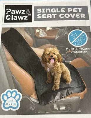 Dog Car Seat Cover Black Waterproof NEW open Box For Small Dogs 44”x21” Safe