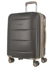 Pierre Cardin 54cm CABIN Hard-Shell Suitcase in Graphite
