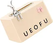 CONGARTENO Elegant Tissue Dispenser Box Cream Style Napkin Storage Bunny Bowknot Desktop Decor