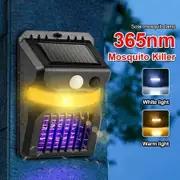 3 in 1 Solar Mosquito Bug Zapper LED Light Mosquito Killer Lamp with Motion Sensor for Outdoor Backyard Patio Camping