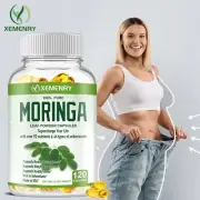 120pcs Moringa Capsules 1000mg-Green Superfood, Anti-aging, Weight Loss, Natural