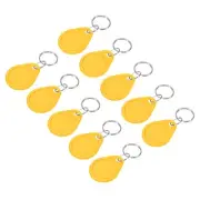 20Pcs RFID Key Fobs UID 13.56MHz Rewritable Proximity IC Smart Token Tag Yellow
