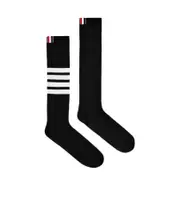 Thom Browne Long Striped Socks One size black