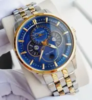 Citizen Moonphase Calendrier Eco-Drive Dual Tone Men's Watch BU0054-52L