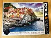 Eurographics 1000 Pc Puzzle Italy Manarola, Cinque-Terre Mediterranean Oasis NEW