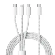 6A 100W Type-C to iP/Micro/Type-C Cable PD Fast Charging Data Transmission Tinned Copper Core Line 1M/1.5M Long for iPho
