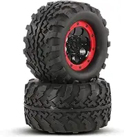 2Pcs AUSTAR AX-3011 155mm 1/8 Monster Truck Tires with Beadlock Wheel Rim for TRAXXAS Summit E-Revo HPI Savage XL Flux HSP RC Car