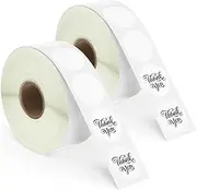 BETCKEY - 1.5 Inch / 38 mm Round Labels Compatible with Zebra & More Label Printer, Perforated [2 Rolls, 2760 Labels]