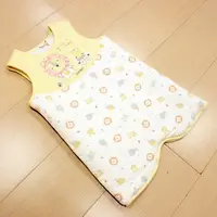 在飛比找PChome24h購物優惠-GMP BABY 冬夏兩用動物夾棉嬰兒睡袍 米黃色1件