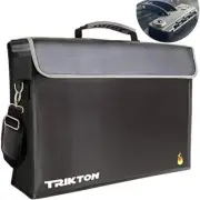 Super Extra Large 18x13x5 Fireproof Document Safe Bag With Tsalock Holds Legal S