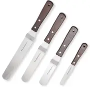 Offset Cake Icing Spatula Set of 4 Professional Stainless Steel Cake Ne