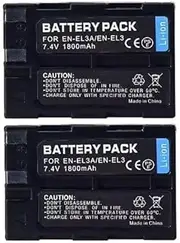 [2 Pack] TAVICE EN-EL3e Battery Compatible with Nikon D700 D90 D50 D70s D300S