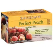Bigelow Tea Perfect Peach Herbal Tea, Caffeine Free with and...