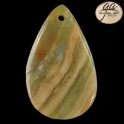 BI03306# Natural Beautiful Ocean Jasper Pendant Bead Gemstone 1 Pcs
