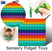 Fidget Toy Pop Push Simple Dimple Bubble Sensory Stress Relief Kid Adult Game AU