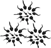 TOYANDONA 39pcs Mini Resin Tadpole Figurines: Tiny Animal Models for Bonsai Landscaping - Miniature Animal Figures for Fish Tank Decoration