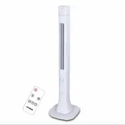 Optimus F-7585Wh 48 Inch Pedestal Tower Fan Remote Control Bluetooth And Led