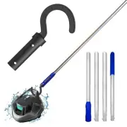 Hook for All Robotic Pool Cleaner with Adjustable Aluminum Pool Pole, Accesso...
