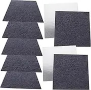 Vaguelly 10pcs Self Adhesive Carpet Tiles Nonslip Removable Flooring Stickers Deep Grey Decals for DIY Temporary Flooring Easy to Clean and Install Wear Resistant