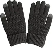 [JINZIJINYU] Ladies Knit Gloves Pineapple Pattern Thickened Gloves Winter Touch Screen Gloves Men Cycling Ski Gloves