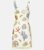 [Alemais] Alémais Sea linen minidress UK 10 white