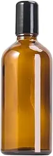 1 Pcs 100ml Facial Oil Roller Bottle Amber Glass Roll On Bottles Roller Ball Applicator Large Rollerball Containers For Essential Oils