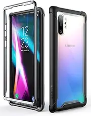 i-Blason Samsung Galaxy Note 10+ Plus Case, [Ares Series] Clear Bumper Case Without Built-in Screen Protector for Galaxy Note 10+ Plus 2019 Release (Black)