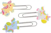 jojofuny 3pcs Creative Cute Cartoon Paper Clips for Office and School Fun Bookmarks and Binder Clips Adorable Designs for Home Use
