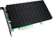 HighPoint Technologies 4-Port M.2 SSD6204A NVMe Boot RAID Controller Green