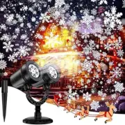 Christmas Projector Lights Outdoor - IP65 Waterproof LED Snowflake Projector Lig