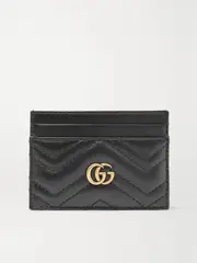 [Gucci] Gucci - Gg Marmont Quilted Leather Cardholder - Black - One size One size Black
