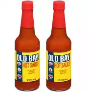 OLD BAY Hot Sauce Baltimore Style Crab Flavor Spicy Sauce, 10 Fl Oz - 2 Pack